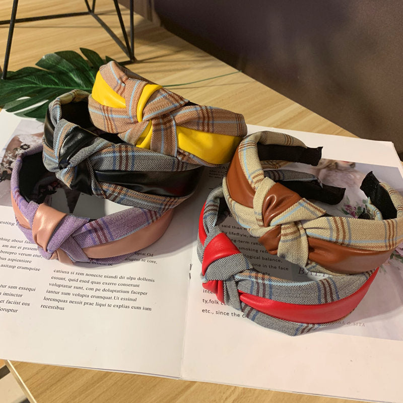 Wholesale Non-slip Pu Leather Headband